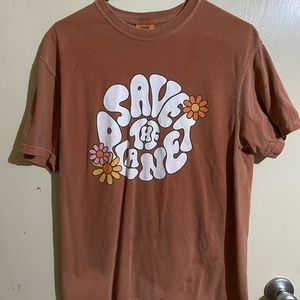 Brown “Save The Planet”T shirt